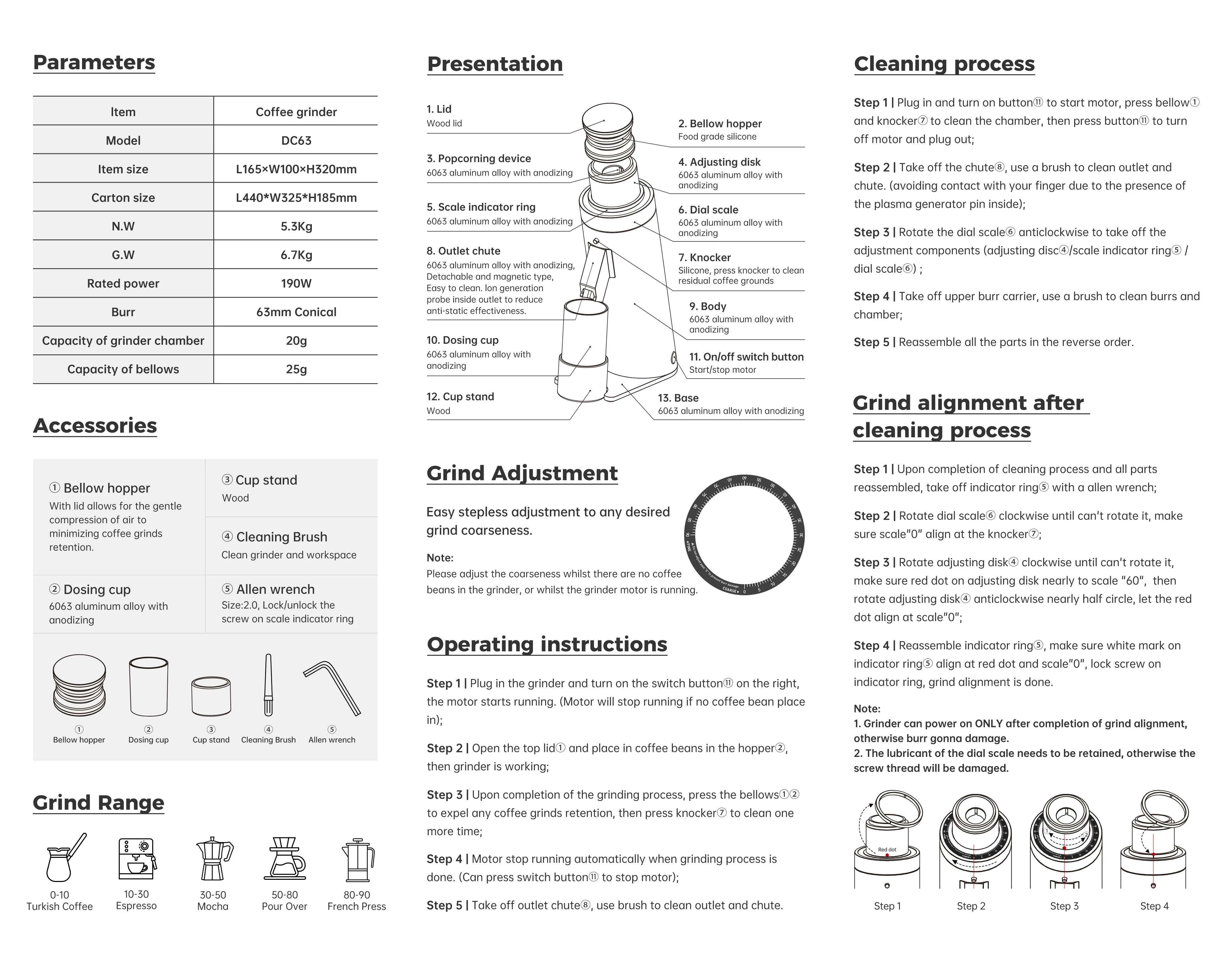 DC63 Coffee Grinder - Image 7